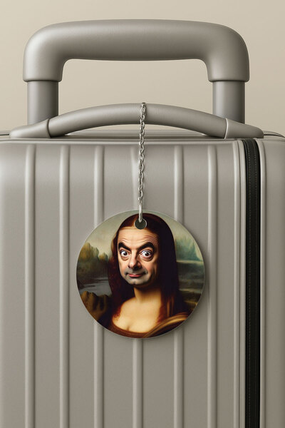 Cekuonline ملصق حقيبة السفر بسلسلة من البليكسي، تصميم ملصق الأمتعة للسفر والعطلات من مونابين