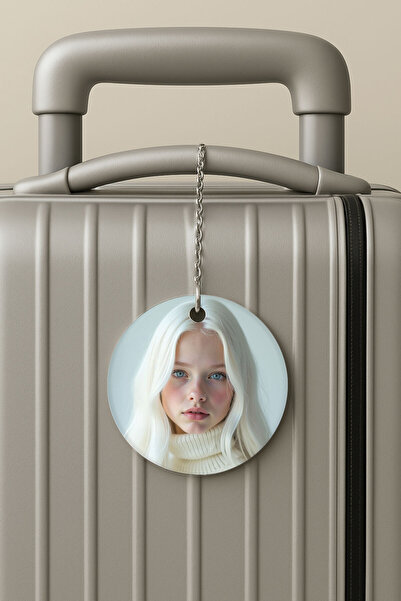 Cekuonline بطاقة أمتعة من البليكسي بتصميم سلسلة للسفر والعطلات، بطاقة أمتعة مثالية للفتيات