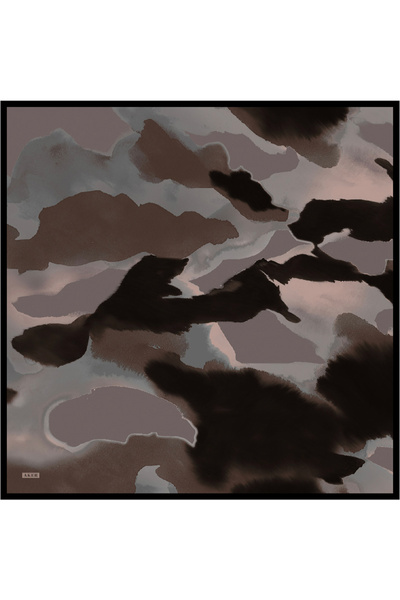 Aker Eșarfă din satin creponat de mătase