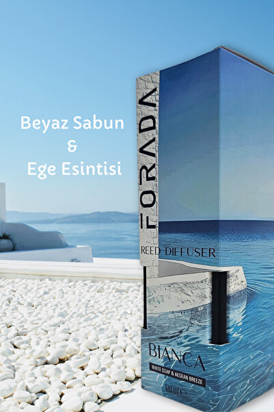 Forada Home & Style BİANCA Beyaz Sabun & Ege Esintisi Çubuklu Oda Kokusu 120 ml