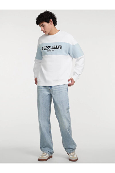 Guess Gj Cn Os Erkek Beyaz Sweatshirt M4BQ39K9V31-G011