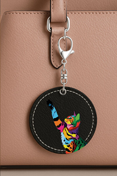 Cekuonline حقيبة جلدية منقوشة مع تفاصيل مخيطة، زخرفة أنيقة، إكسسوار حقيبة أسو...