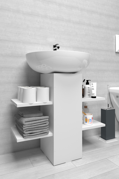 iyimi? İyimi Modern Raflı Lavabo Altı Banyo Dolabı Banyo Düzenleyici