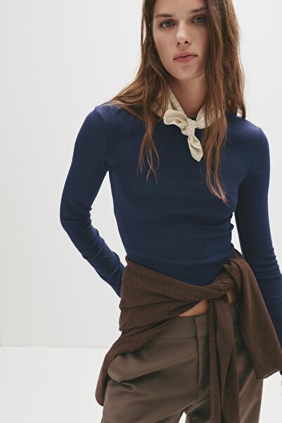 Pull & Bear Fitted cotton T-shirt