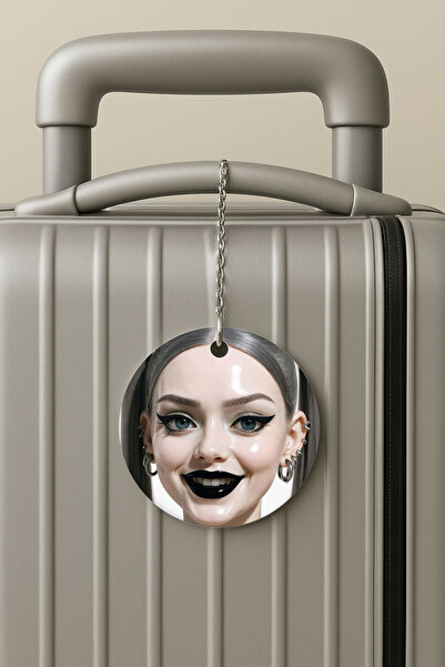 Cekuonline بطاقة تعريف الأمتعة من البليكسي مع سلسلة، تصميم لحقيبة السفر للعطلات والحفلات