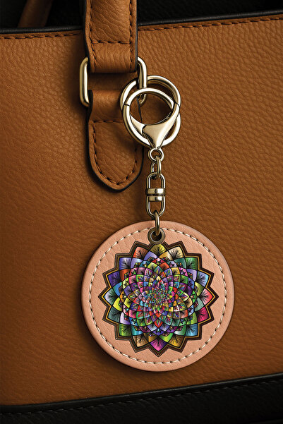 Cekuonline Ukrasna torba sa detaljnim UV printom i šarama - neon mandala, ruž...