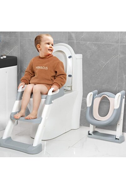 SKY TOUCH SKY-TOUCH Kids Potty Training Seat with Steps, Adjustable Toddlers Potty Toilet Trainer, Toilet Ladd