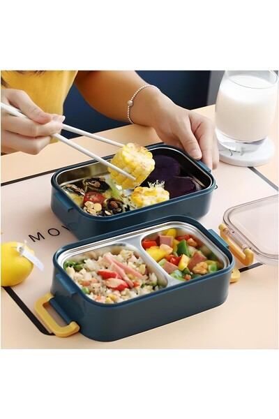 Vagonlife Two/Single Layer Stainless Steel Easy Lock Lunch Box Meal Container Food Box/Thermal Vgn