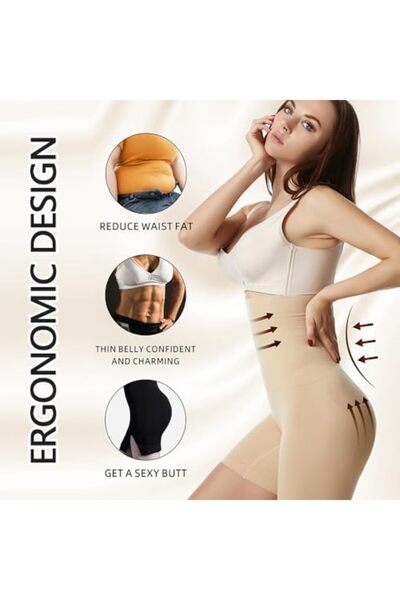 Generic High Waist Shapewear Shorts, Women's Seamless Boyshorts Panties Waist Trainer Corset