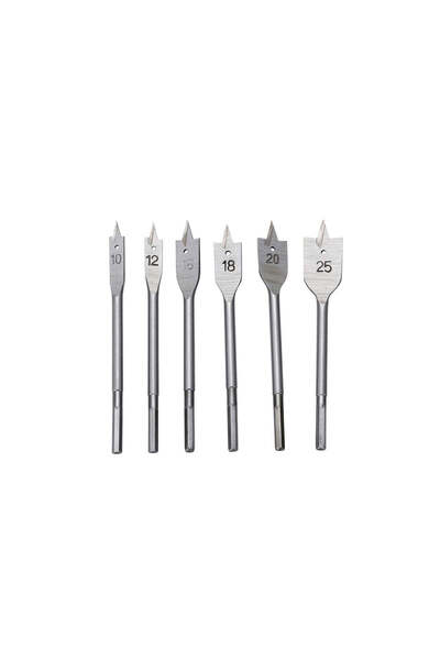 GEKO Home Set 6 drill bits flat for wood 10.0-25.0mm, G38110