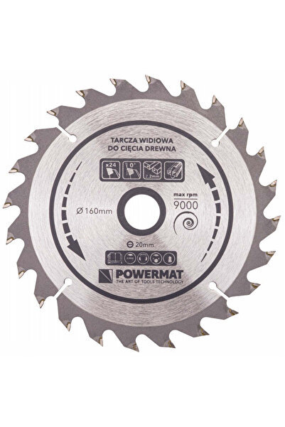 Powermat Disc Widia pentru lemn 160x20mm cu 24 de dinți TDD,