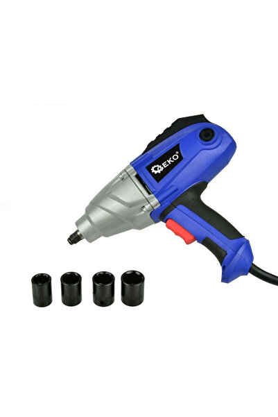 GEKO Cheie electrică cu impact 1/2" + chei tubulare CrV, G81052