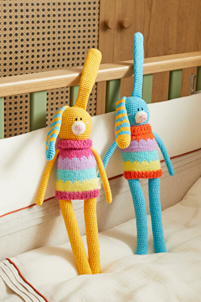 CAPELLA TOYS Amigurumi Örgü Natürel Oyun Arkadaşı Tall Bunny