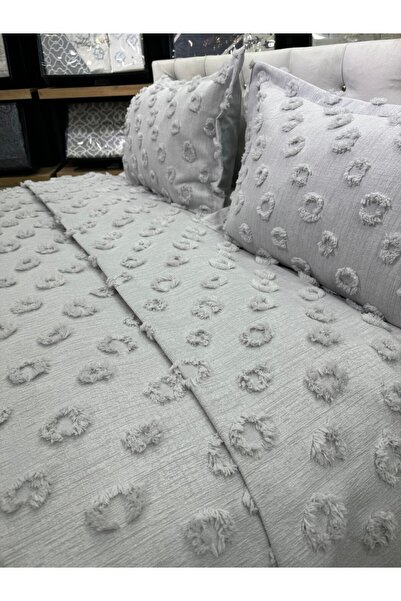 YÜNTEKS Chenille Bedspread / Dowry Cover / Suitable for Daily Use / 3-Piece Bedspread Dream
