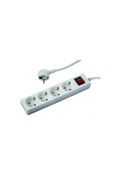 MAKALON Prelungitor cu 4 prize, 1,5 m x 1,5 mm, cu întrerupător,