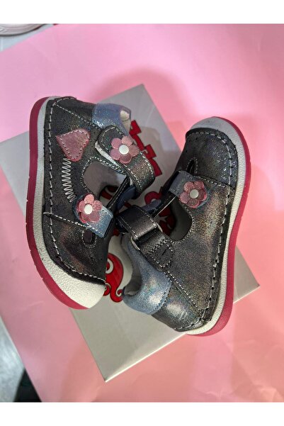 Windy Shoes Genuine Gray Glitter Orthopedic Baby Kids Walking Shoes