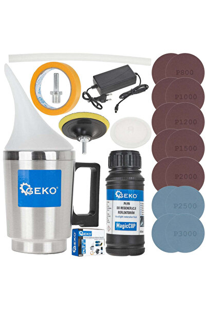 GEKO Kit restaurare faruri Magicup, 23 piese, G02466