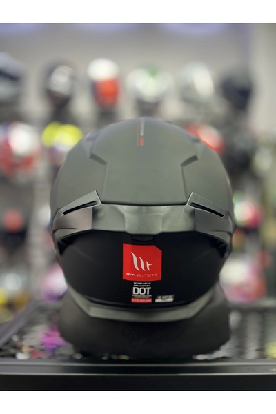 MT Helmets Braker Mat Siyah (Şeffaf Vİzörlü)