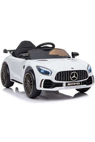 LEAN Mașină electrică Mercedes AMG GT R, Alb, 6479