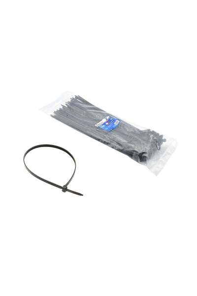 GEKO Legături negre din nailon - 350 x 7,6 mm UV 50 bucăți, G17122