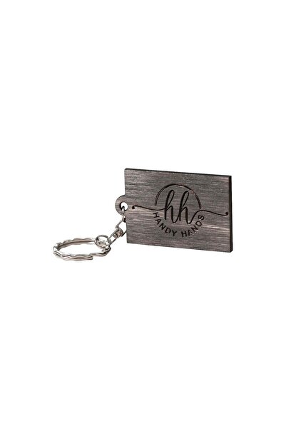 OEM Set of 10 Wooden Keychains HH944 Personalized Rectangular Model 6x3.7 cm