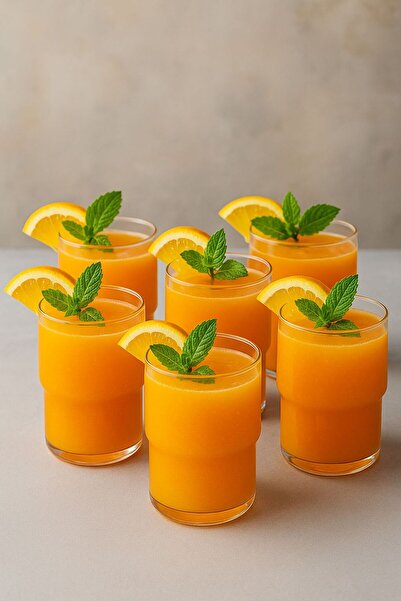 YzHome 6-Piece Borosilicate Glass Interlocking Cup Mug 400ml