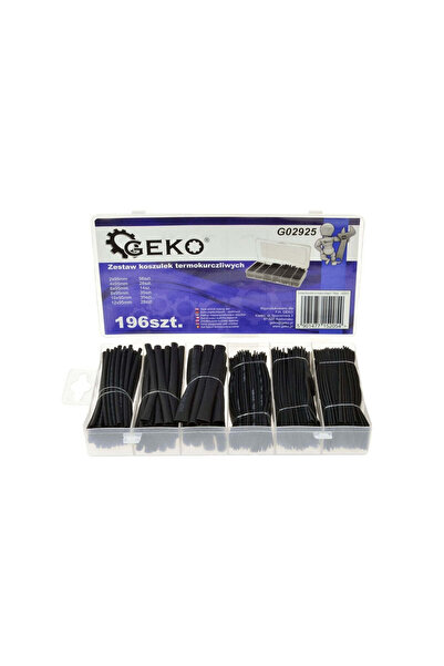 GEKO Set of 196 Heat Shrink Tubes, G02925