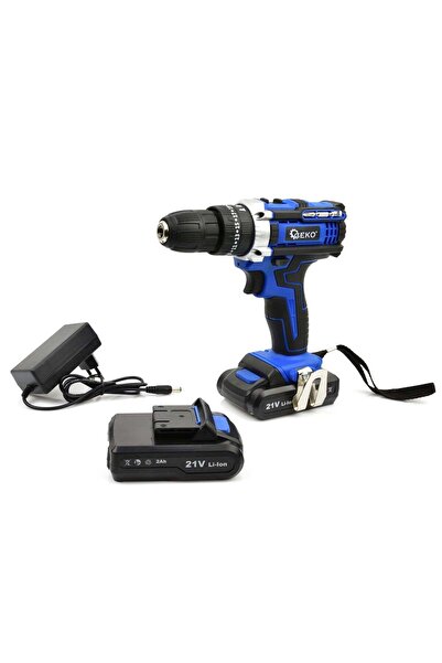 GEKO Șurubelniță cu impact, 21V cu două baterii 2x 2Ah, G80656