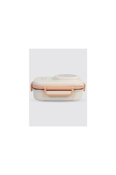 Vagonlife Uzspace Vgn-8021-8036 Stainless Steel Food Container - Lunch Box 600 ml Peach White