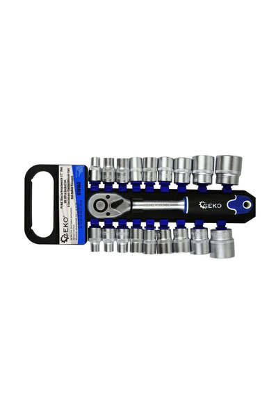 GEKO Set chei tubulare cu clichet 8-32 mm 1/2", G10103