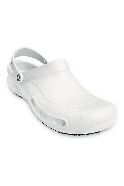 Crocs Unisex Brand Logo Comfortable Daily Use White Slippers 10075-100