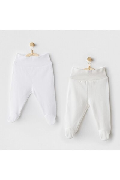 andywawa Unisex Baby 2-Piece Booties Bottom Ecru-White Ac25902