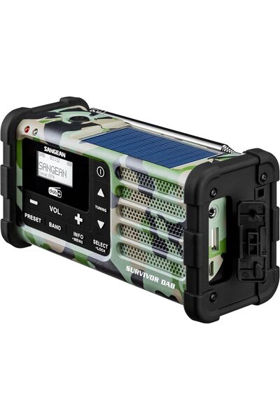 Sangean MMR-88 DAB+ Solar & Dinamo Şarjlı Acil Durum Radyosu | LED Fenerli, U...