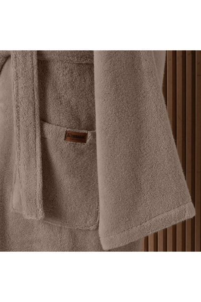Altınbaşak Dolce Microcotton Hooded Unisex Bathrobe Size: L / XL