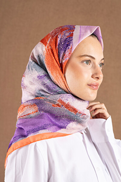 Akel Decode Scarf Pastel Pattern