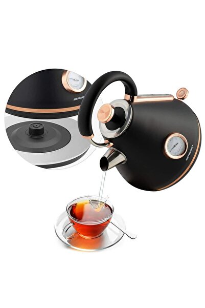 Berdsen Fierbator electric, carcasa metalica, cu capac detasabil, baza pivotanta 360 , indicator de tempe...