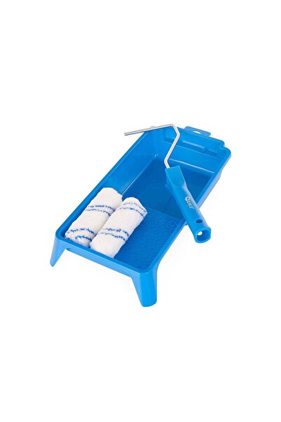 GEKO Set rolă cu tavă de vopsea, role din microfibră, 4 elemente, G66358