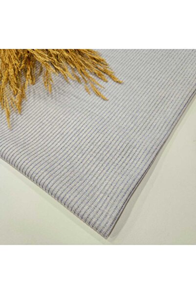 Kaf Kumaş Ασημί ύφασμα πλέξη ριμπ | Μπλε