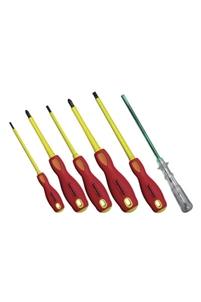 Topmaster Șurubelnițe izolate 1000V Set de 6 bucăți, 220120