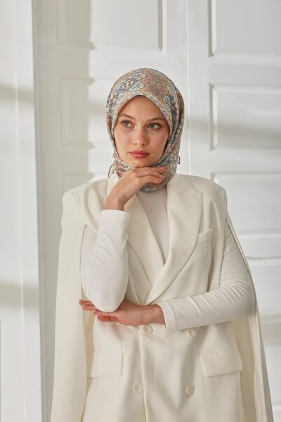 Silk Home Mosaic Pattern Soft Cotton Scarf