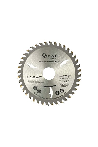 GEKO Disc circular pentru lemn 115 x 22 x 40 dinți, G78001
