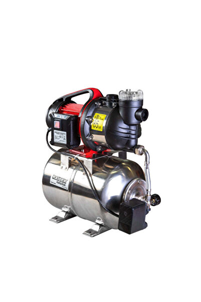 Raider Pompă de apă sub presiune cu rezervor din oțel inoxidabil 1300W 80l/mi...