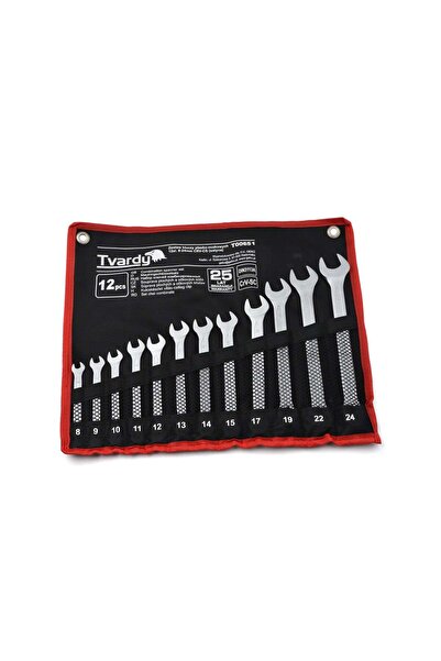 Tvardy Set de 12 chei combinate 8-24 mm din oțel CRV, T00651