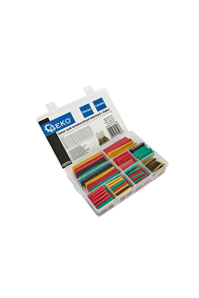 GEKO Home Set Colored Heat Shrink Tubes, 328 Pieces, G02934