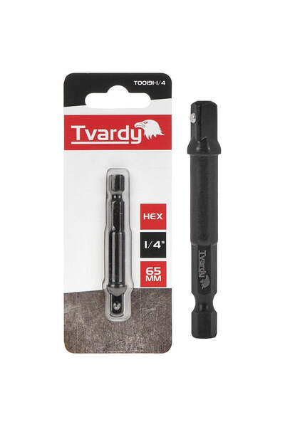 Tvardy Adaptor bit de impact HEX 1/4", 65 mm, T00191-1/4