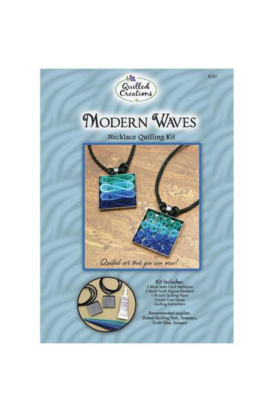 Quilled Creations مجموعة لف قلادة الموجات الحديثة