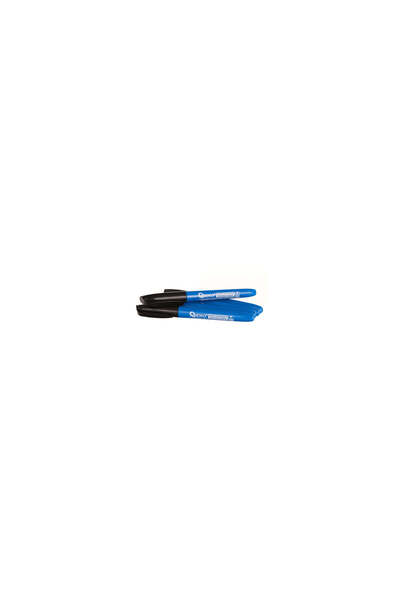 GEKO Set of Thin Permanent Construction Markers, Black, 2 mm, G29021