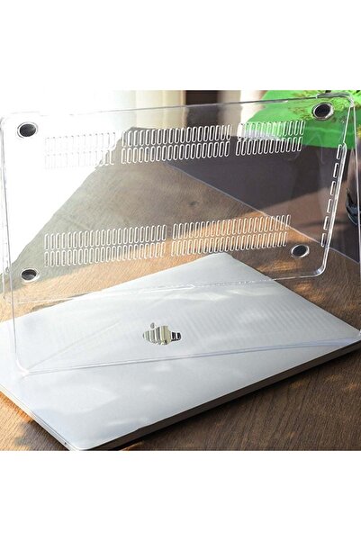 Alstrap MacBook Pro 13' M1 M2 A2338 A2251 A2289 A2159 A1989 A1708 Uyumlu Şeffaf Koruyucu Kılıf Kapak