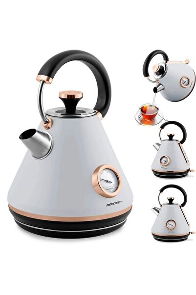 Berdsen Fierbator electric, carcasa metalica, cu capac detasabil, baza pivotanta 360 , indicator de tempe...
