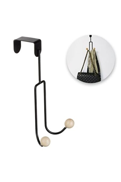 OEM Cuier Negru Dublu pentru Usa 19x11cm